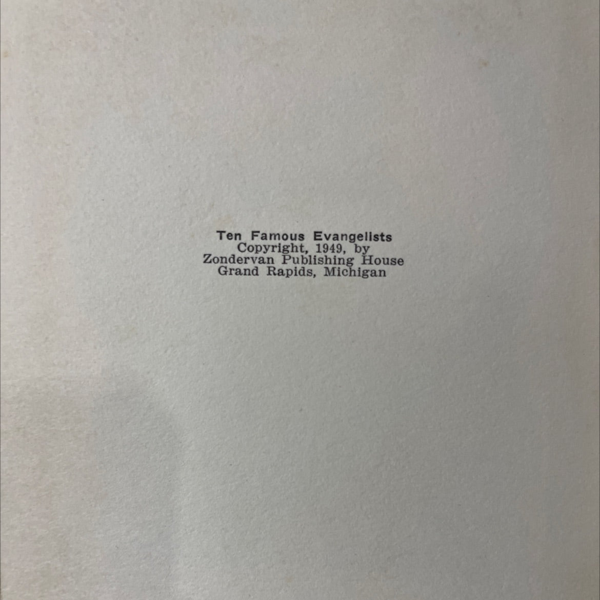 ten famous evangelists book, by rica basil miller, 1949 Hardcover image 3