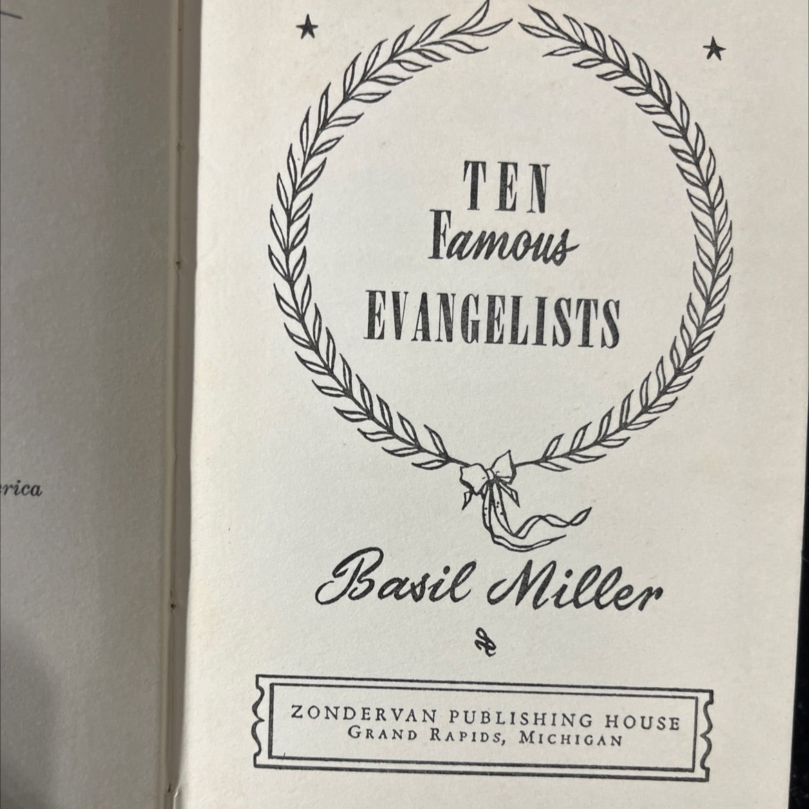 ten famous evangelists book, by rica basil miller, 1949 Hardcover image 2