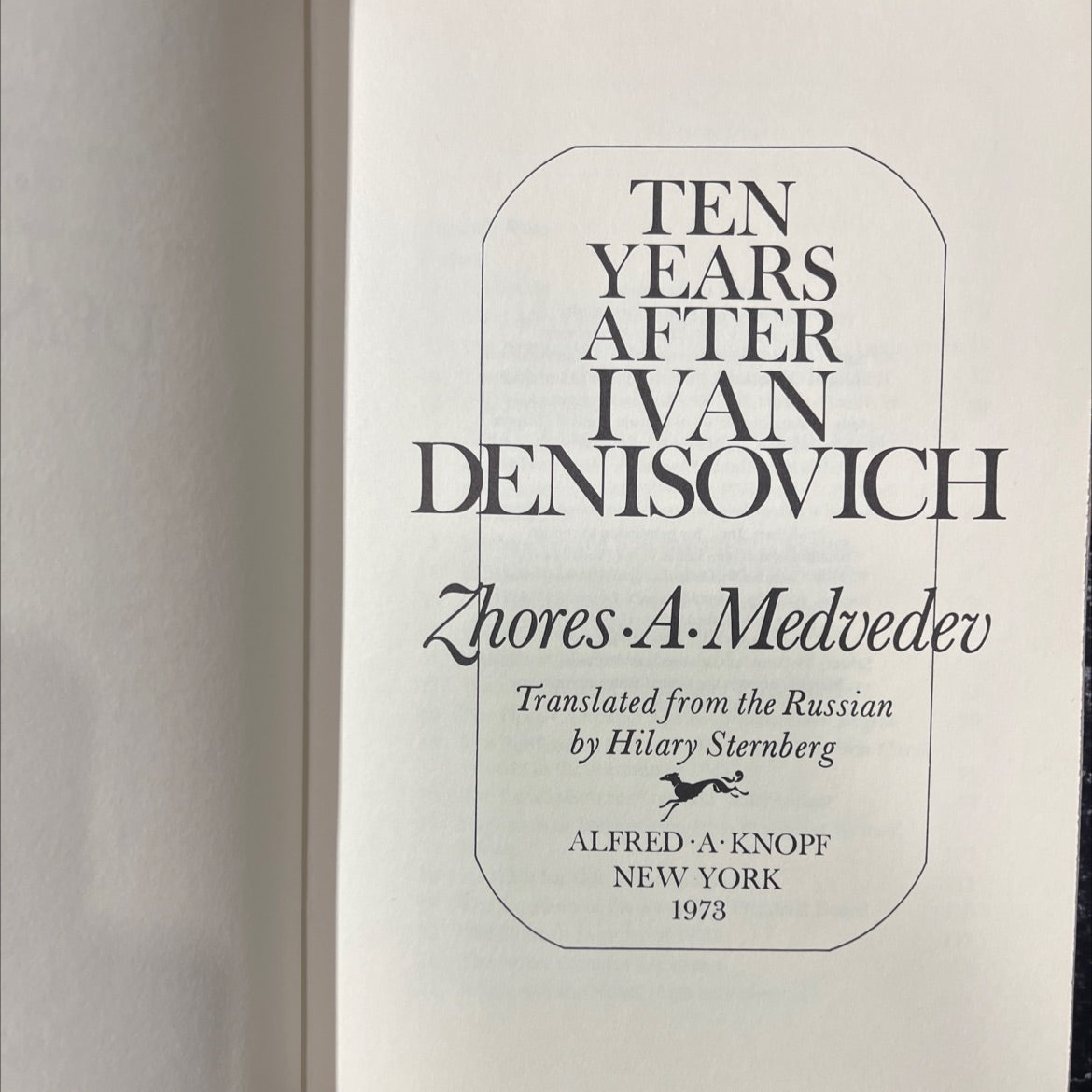 ten years after ivan denisovich book, by Zhores A. Medvedev, 1973 Hardcover image 2