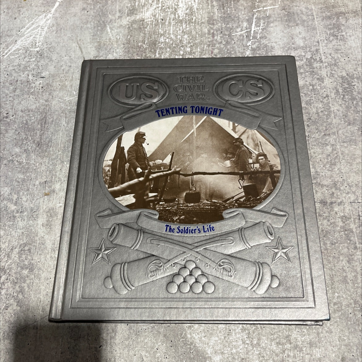 tenting tonight book, by James I. Robertson Jr., 1984 Hardcover image 1