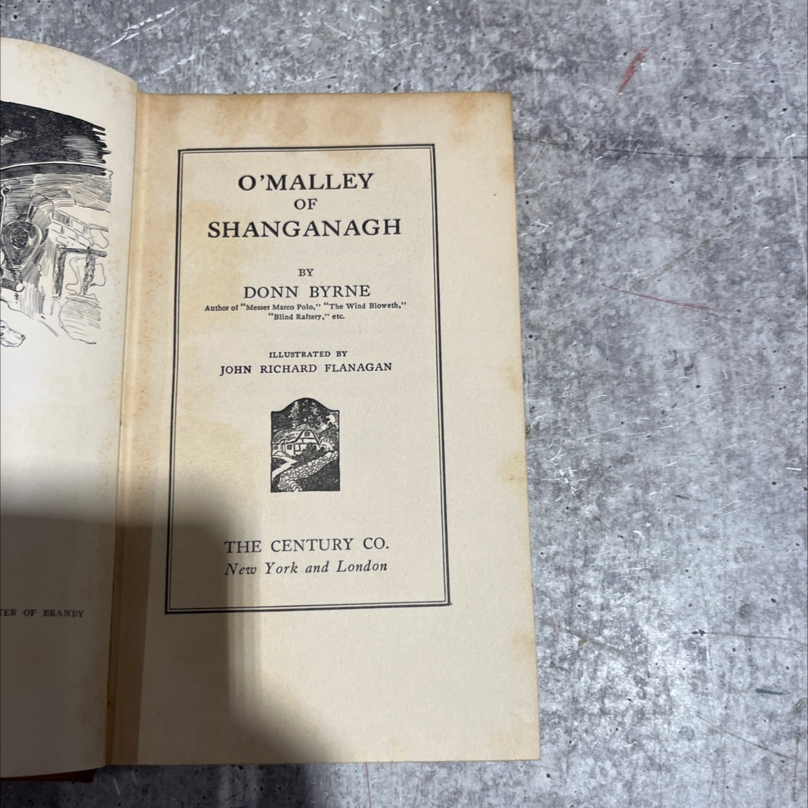 ter of brandy o'malley of shanganagh book, by donn byrne, 1925 Hardcover image 2
