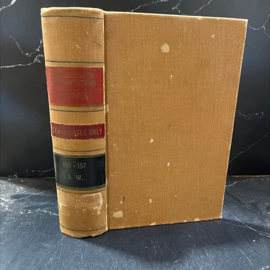 texas decisions numbered volume r system book, by unknown, 1913 Hardcover image 1