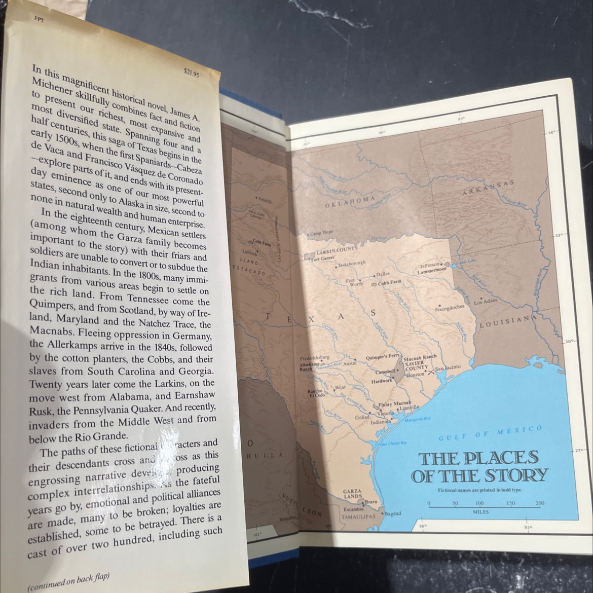 texas book, by james a. michener, 1985 Hardcover image 4