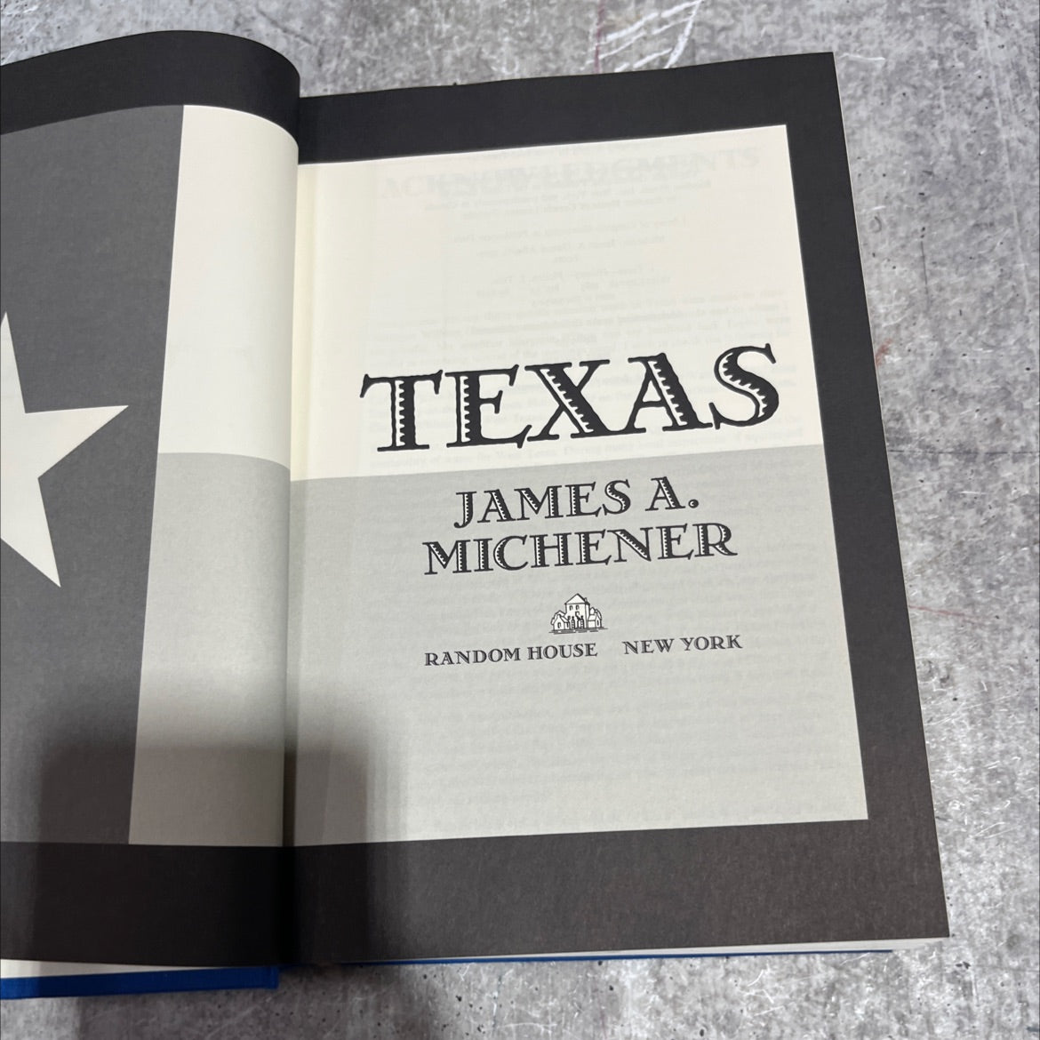 texas book, by james a. michener, 1985 Hardcover image 2