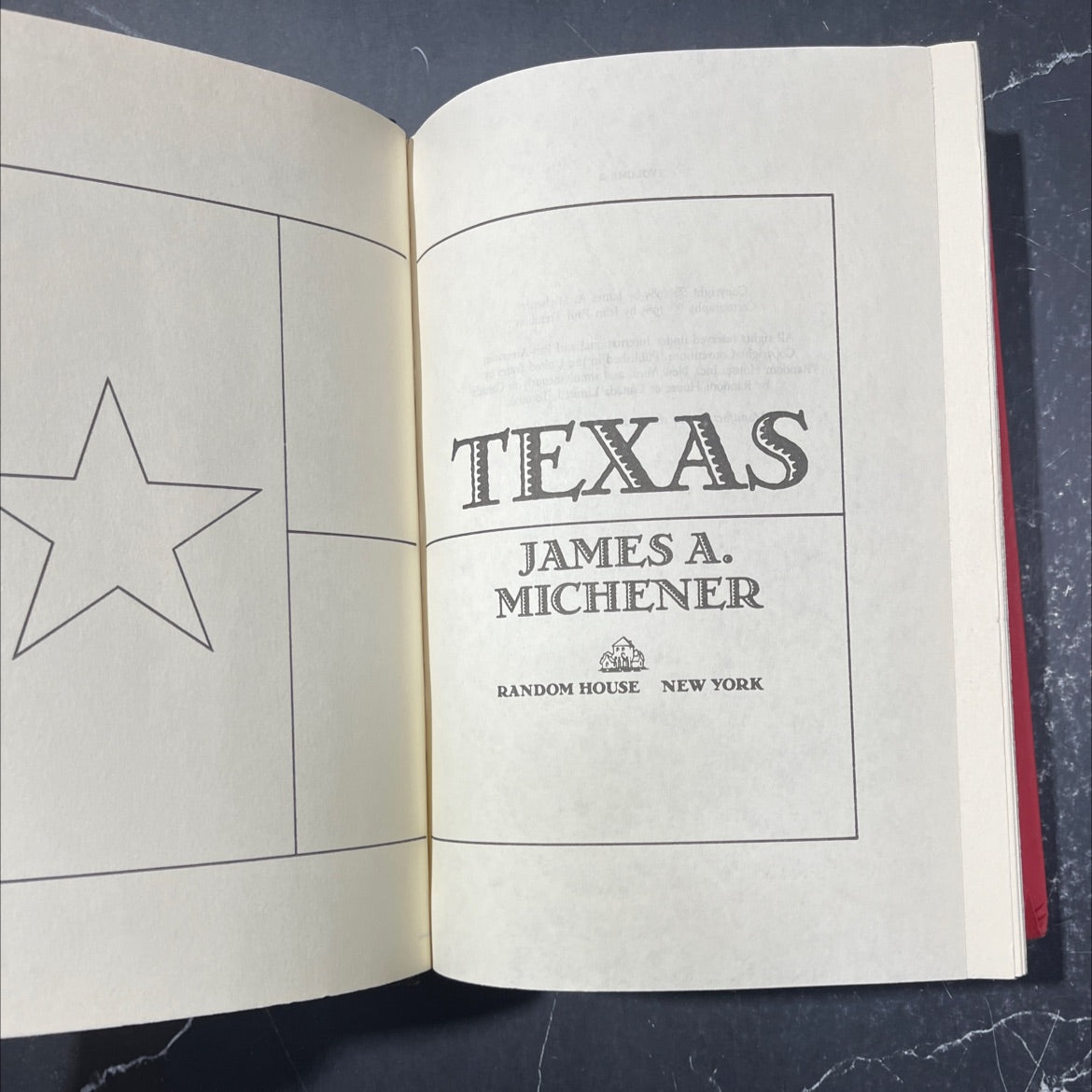 texas book, by james a. michener, 1985 Hardcover image 2