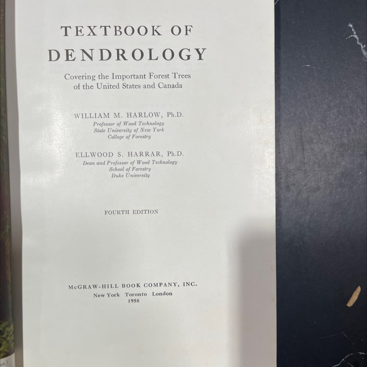 textbook of dendrology covering the important forest trees of the united states and canada book, by william m. harlow, image 2