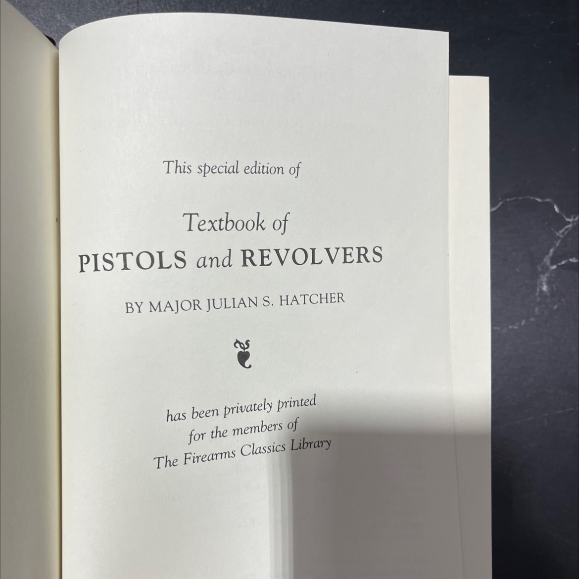 textbook of pistols and revolvers book, by julian s. hatcher, 1995 Leather image 2