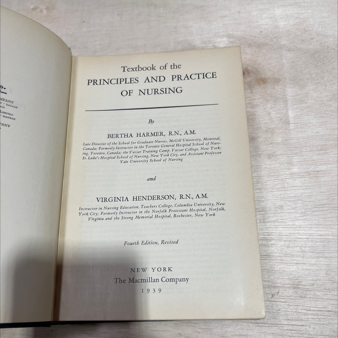 textbook of the principles and practice of nursing book, by bertha harmer, r.n., a.m. and virginia henderson, r.n., image 2