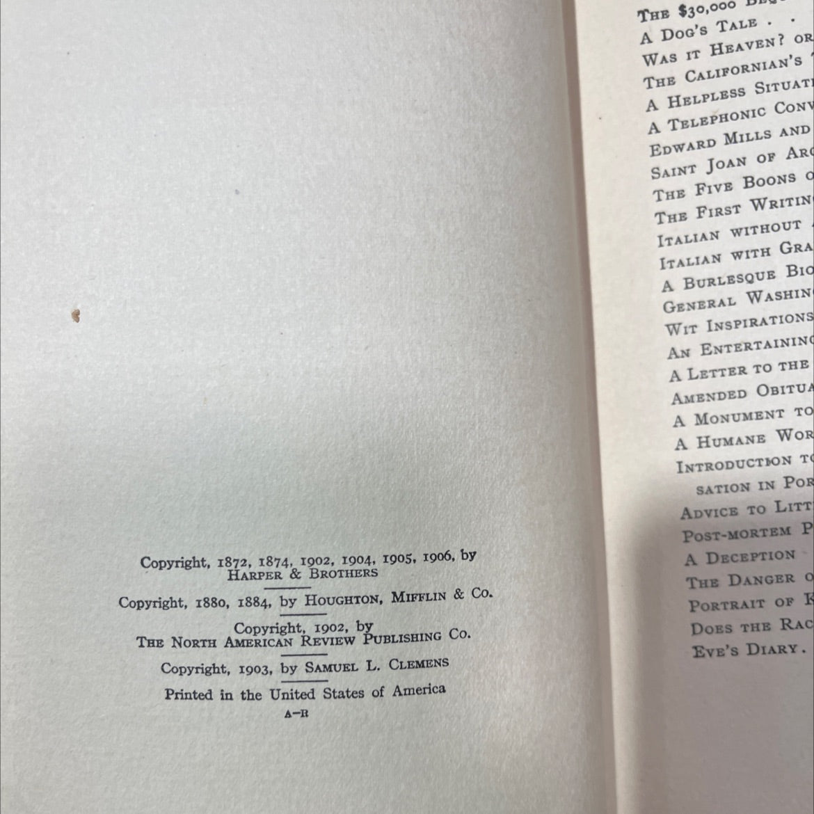 the $30,000 bequest and other stories book, by mark twain, 1906 Hardcover image 3