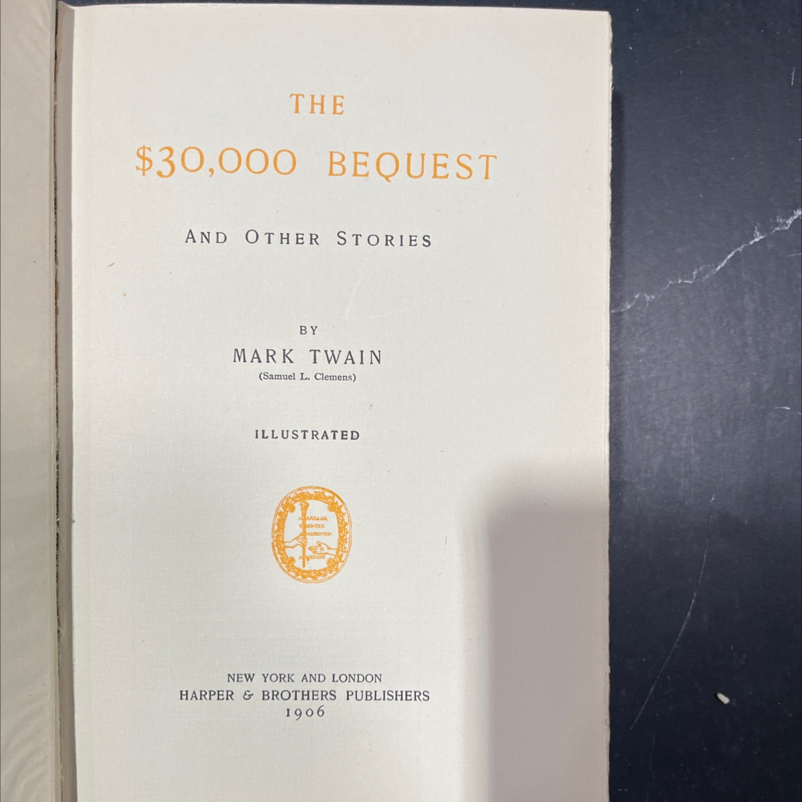 the $30000 bequest and other stories book, by mark twain, 1906 Hardcover image 2