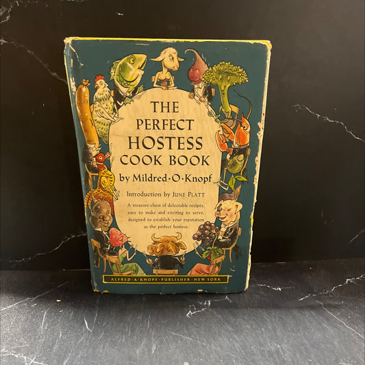the $4.95 perfect cook book for the perfect hostess book, by mildred o. knopf, 1964 Hardcover image 1
