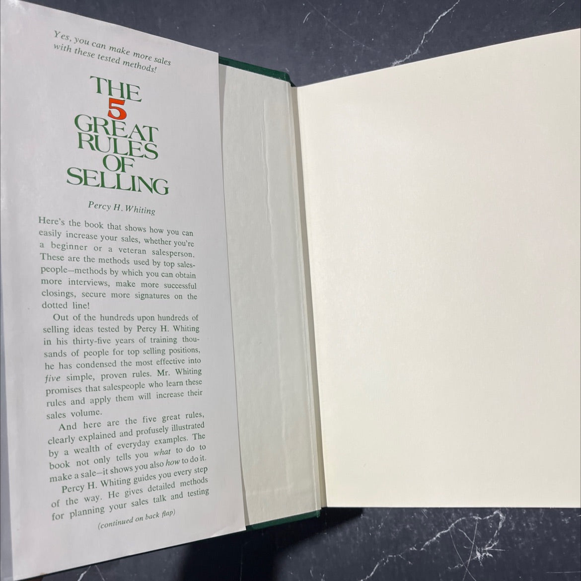 the 5 great rules of selling the revised and enlarged edition book, by percy h. whiting, 1978 Hardcover image 4