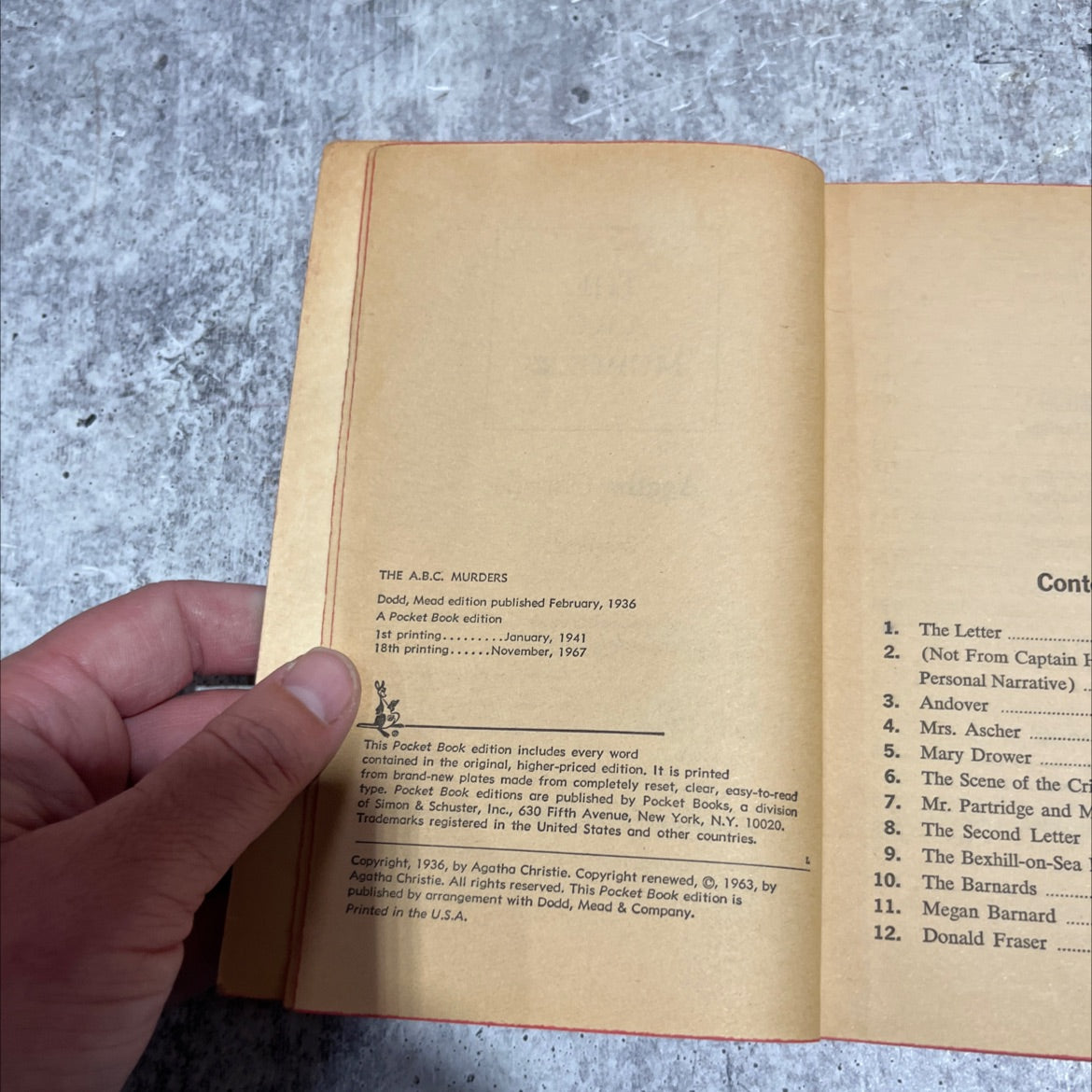 the a.b.c. murders book, by Agatha Christie, 1967 Paperback image 3