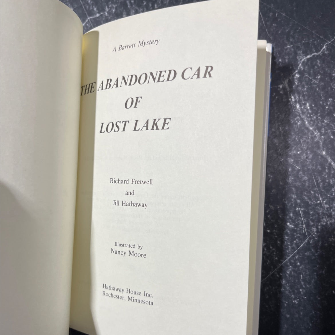 the abandoned car of lost lake book, by Richard Fretwell and Jill Hathaway, 1985 Hardcover image 2