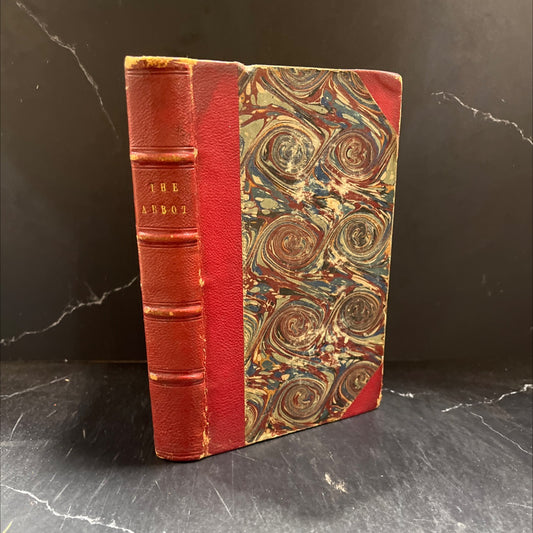 the abbot being the sequel to the monastery book, by sir walter scott, bart, 1862 Leather image 1