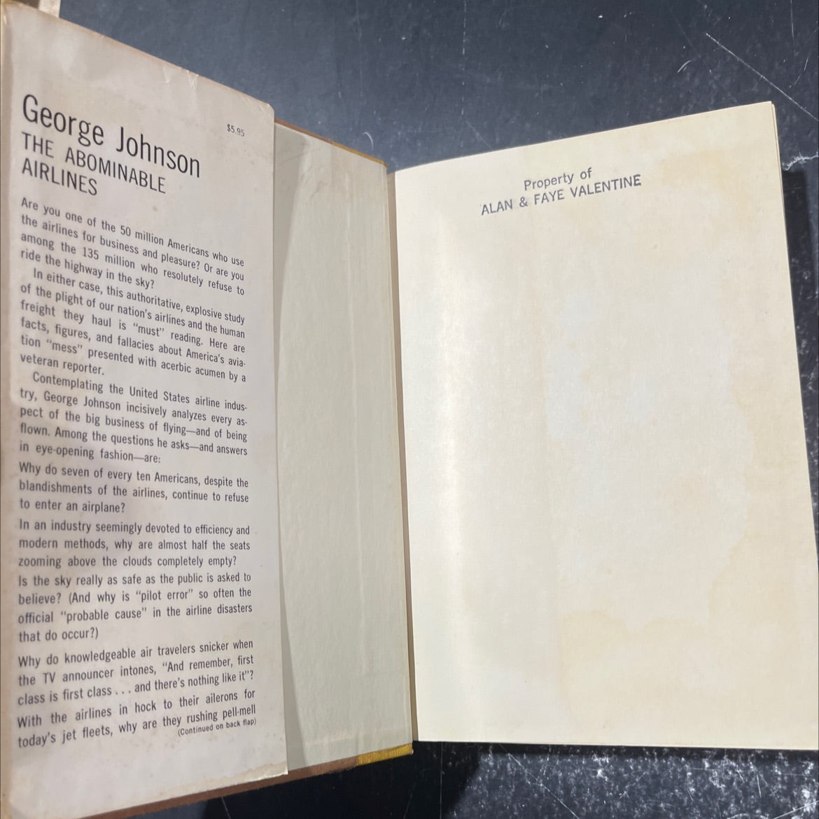 the abominable airlines book, by george johnson, 1964 Hardcover image 4