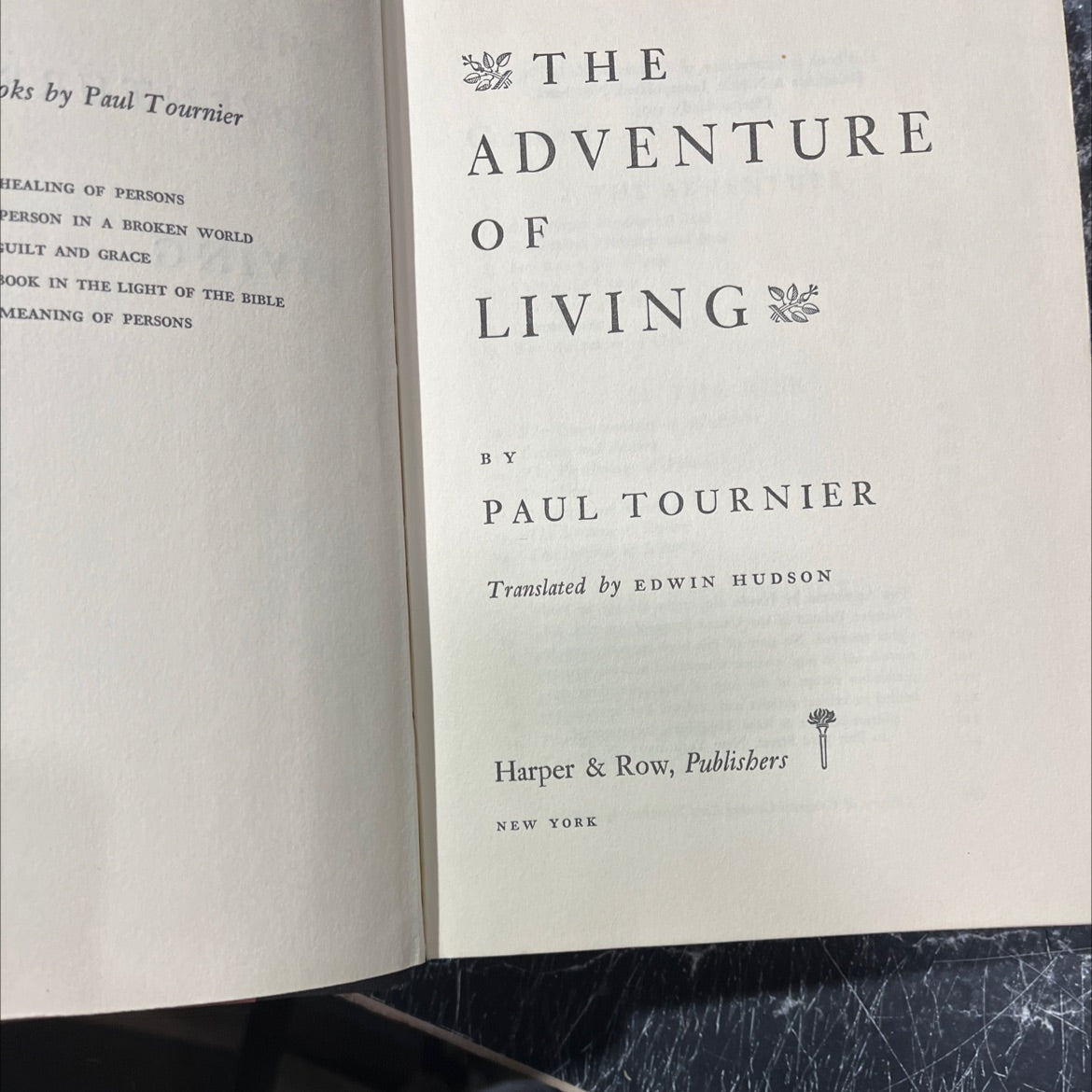 the adventure of living book, by Paul Tournier, 1965 Hardcover image 2