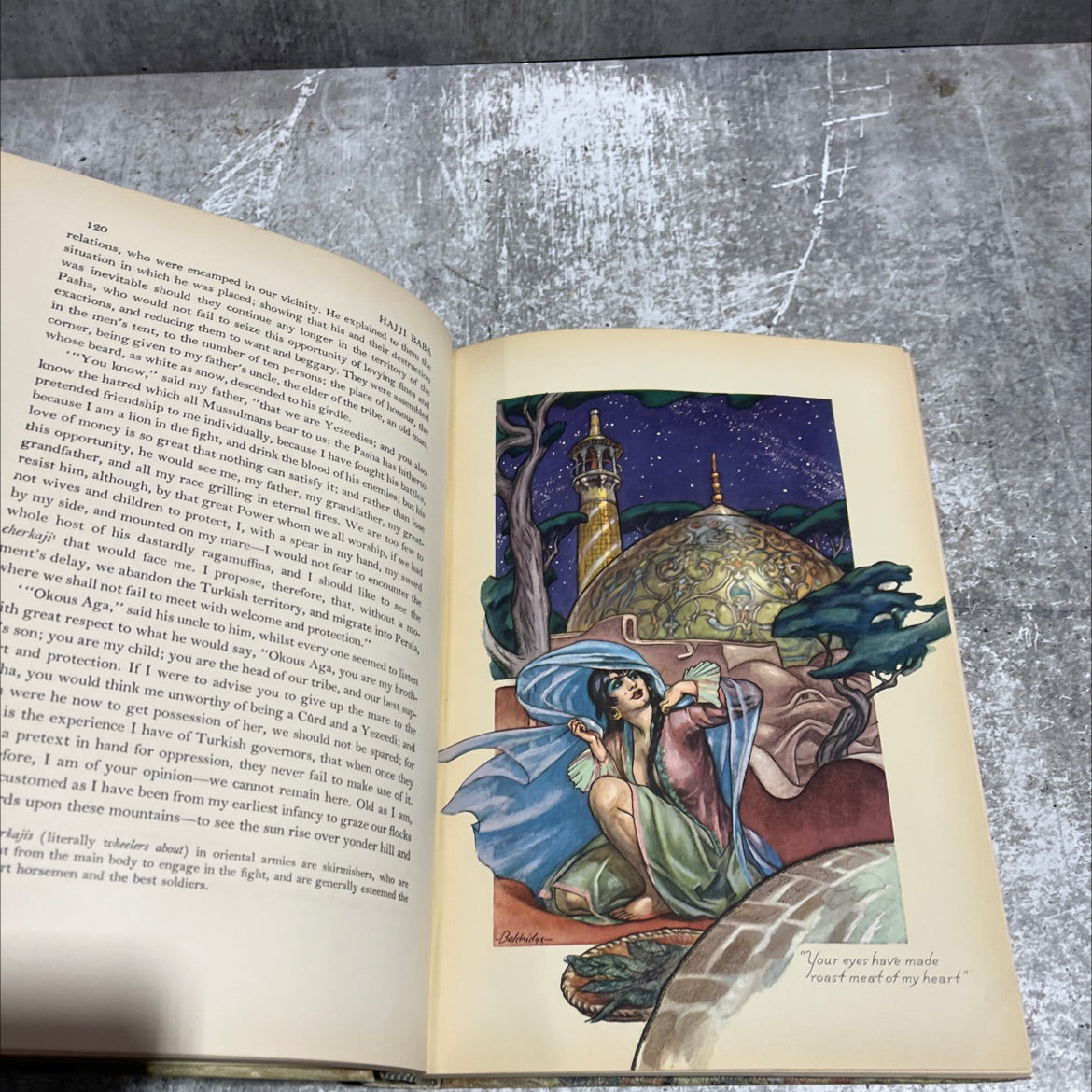 the adventures of hajji baba of ispahan book, by james morier, 1937 Hardcover image 4