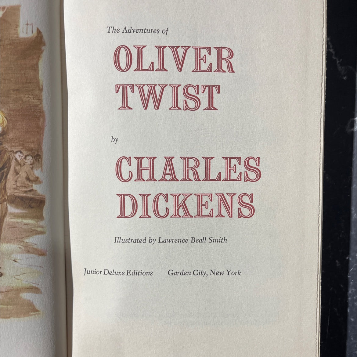 the adventures of oliver book, by charles dickens, 1956 Hardcover image 2
