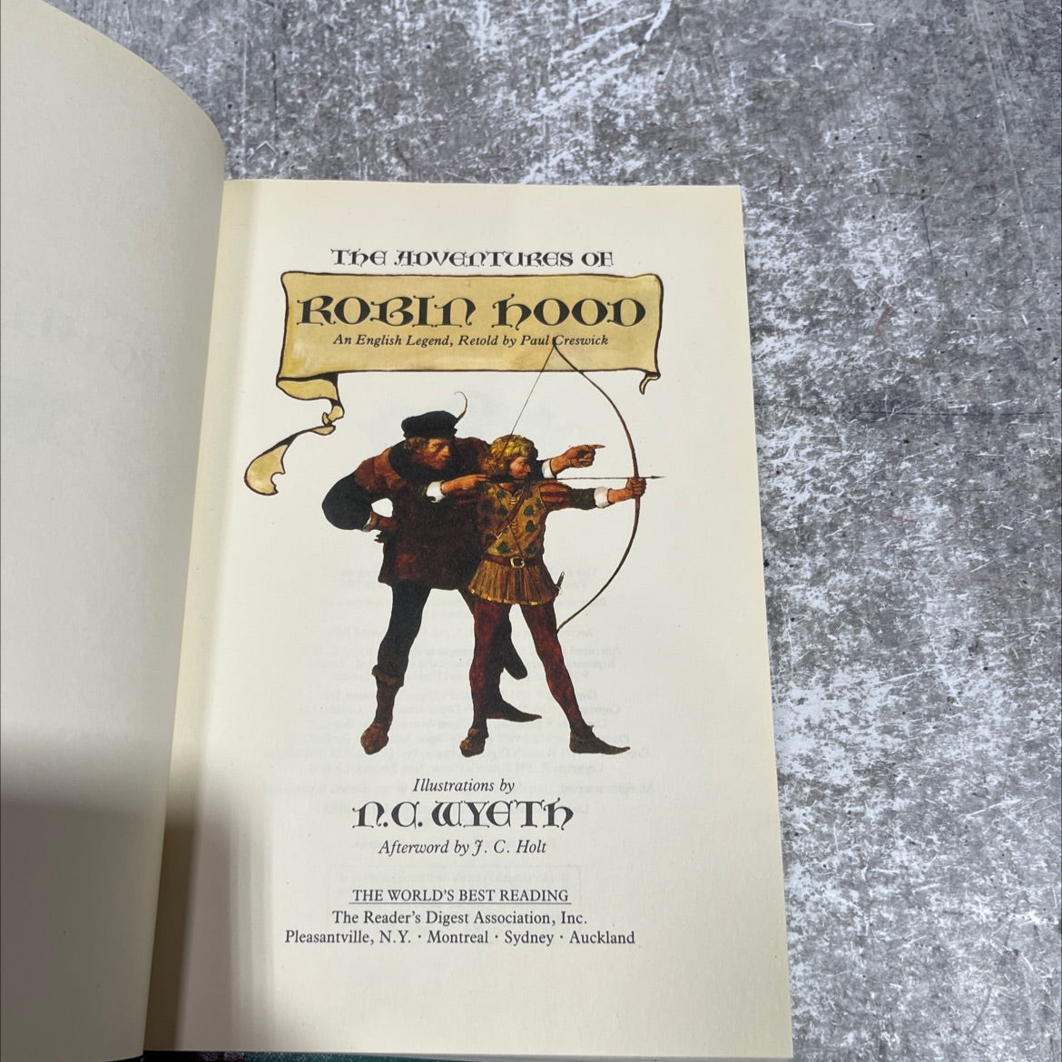 the adventures of robin hood book, by Paul Creswick, 1991 Hardcover image 2