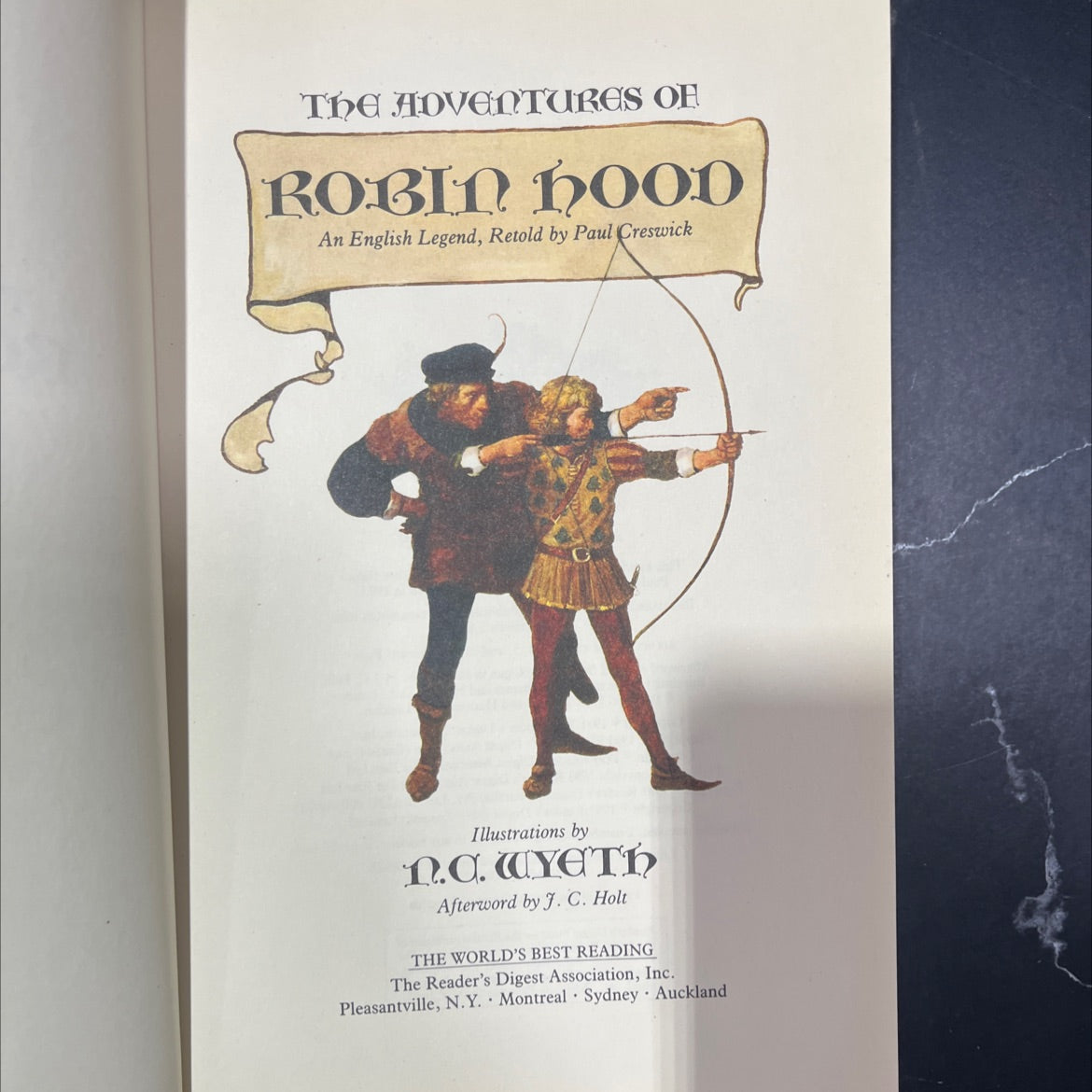 the adventures of robin hood book, by Paul Creswick, 1991 Hardcover image 2