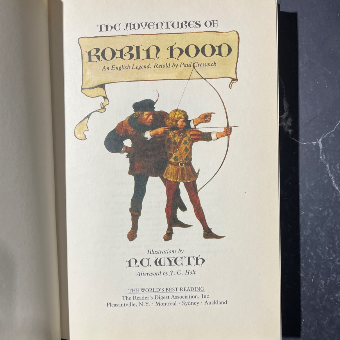the adventures of robin hood book, by Paul Creswick, 1991 Hardcover image 2