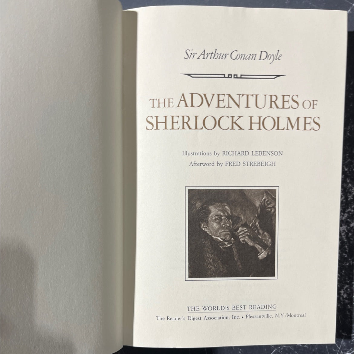 the adventures of sherlock holmes book, by sir arthur conan doyle, 1987 Hardcover image 2