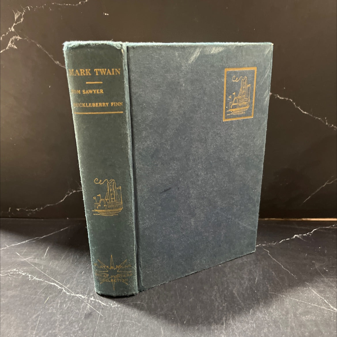 the adventures of tom sawyer and the adventures of huckleberry finn book, by mark twain, 1960 Hardcover image 1