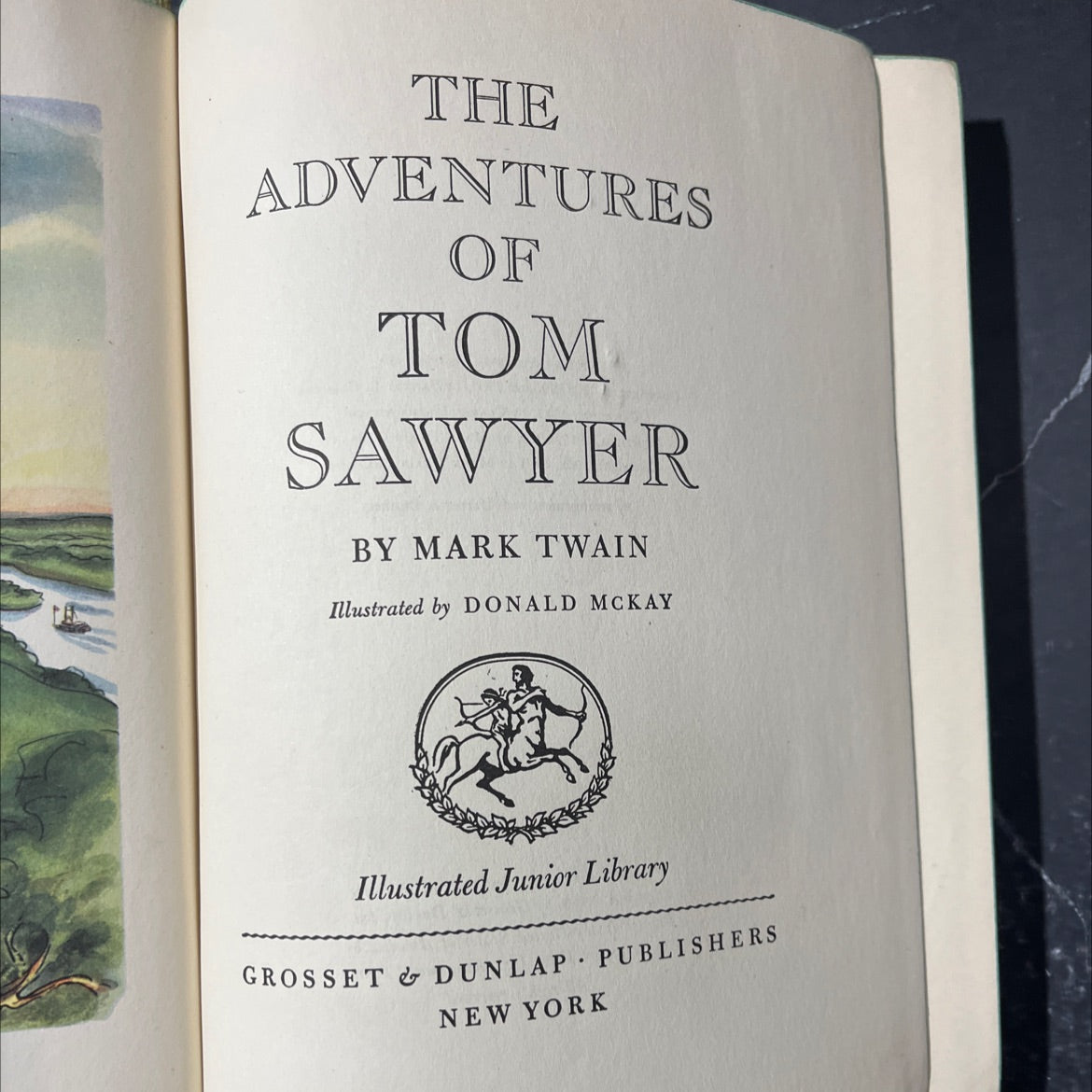 the adventures of tom sawyer book, by mark twain, 1946 Hardcover image 2