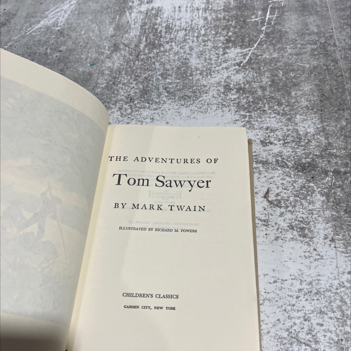 the adventures of tom sawyer book, by mark twain, 1954 Hardcover image 2