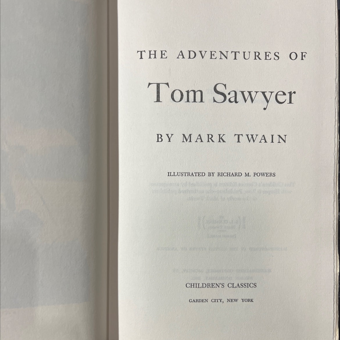 the adventures of tom sawyer book, by mark twain, 1954 Hardcover image 2