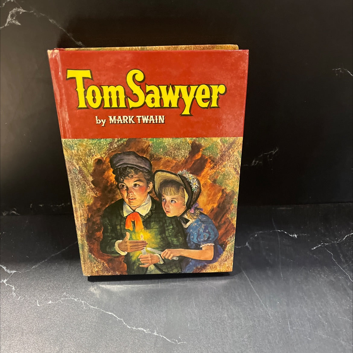 the adventures of tom sawyer book, by mark twain, 1955 Hardcover image 1