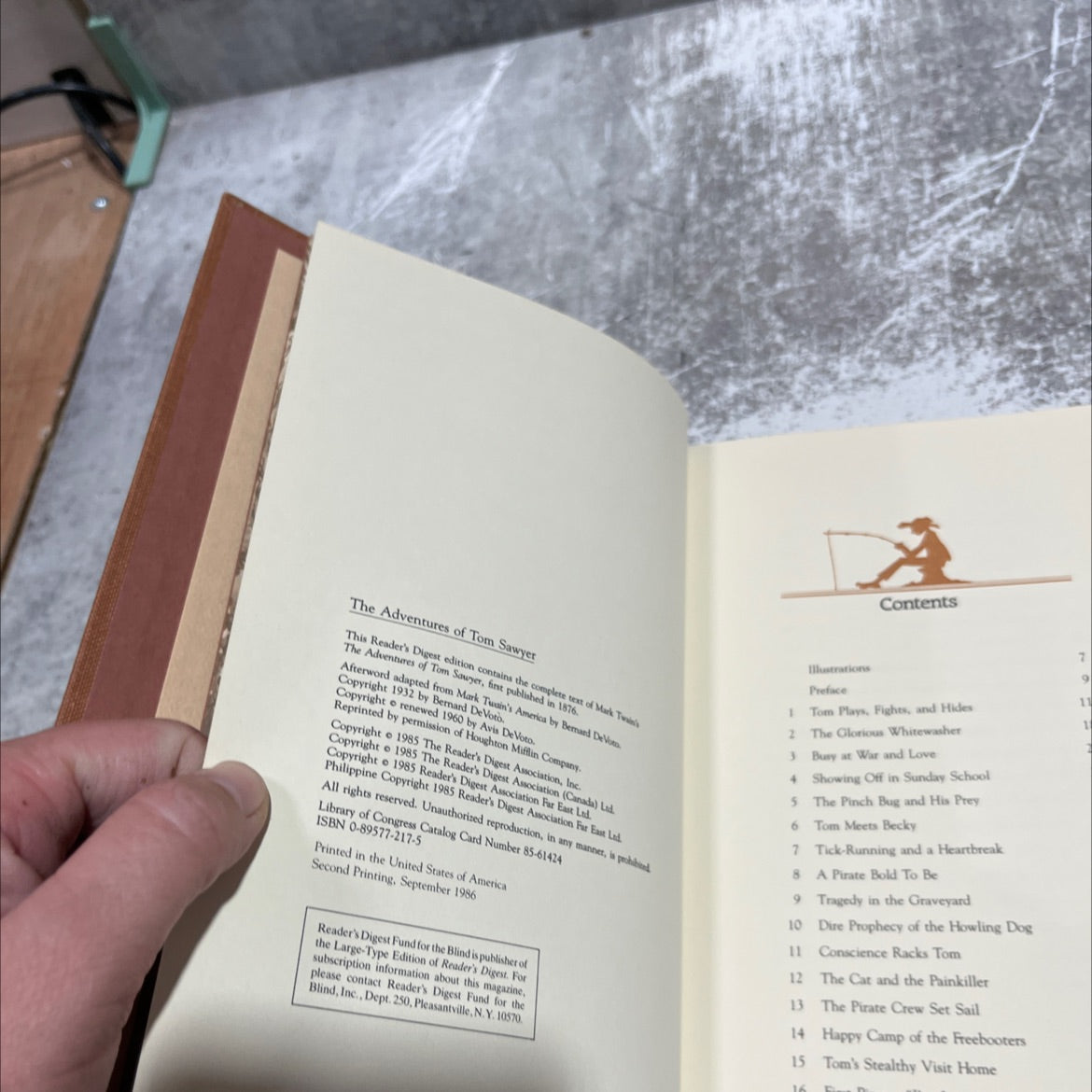 the adventures of tom sawyer book, by mark twain, 1985 Hardcover image 3