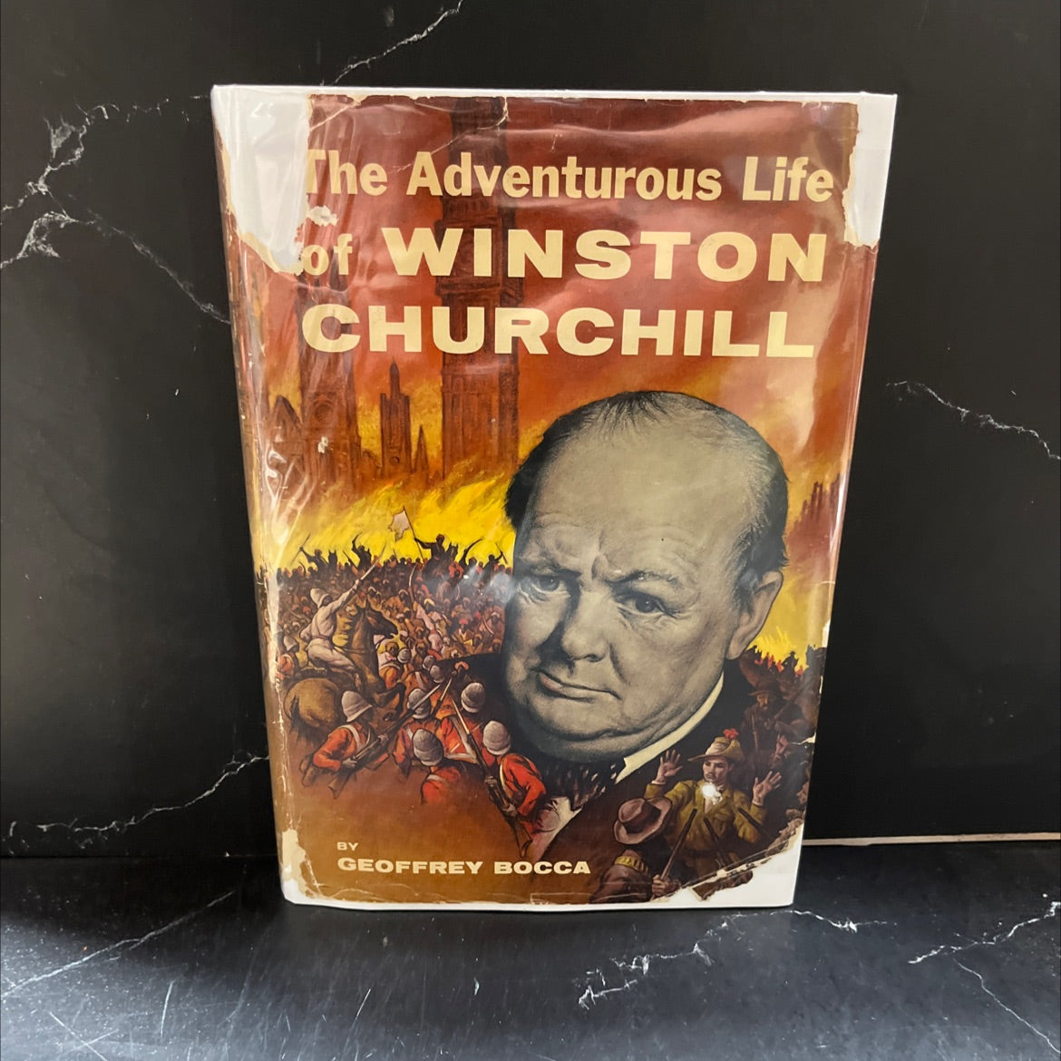 the adventurous life of winston churchill book, by geoffrey bocca, 1958 Hardcover image 1