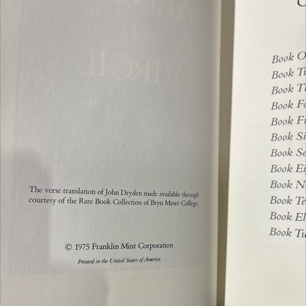 the aeneid of virgil book, by virgil, 1975 Leather image 3