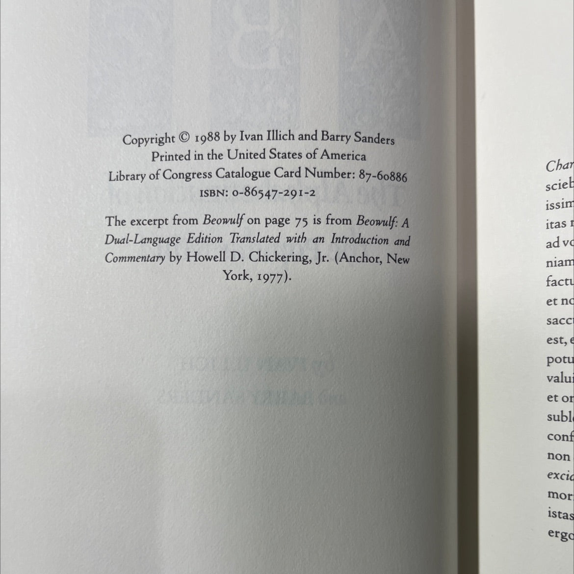 the alphabetization of the popular mind book, by ivan illich, barry sanders, 1988 Hardcover image 3