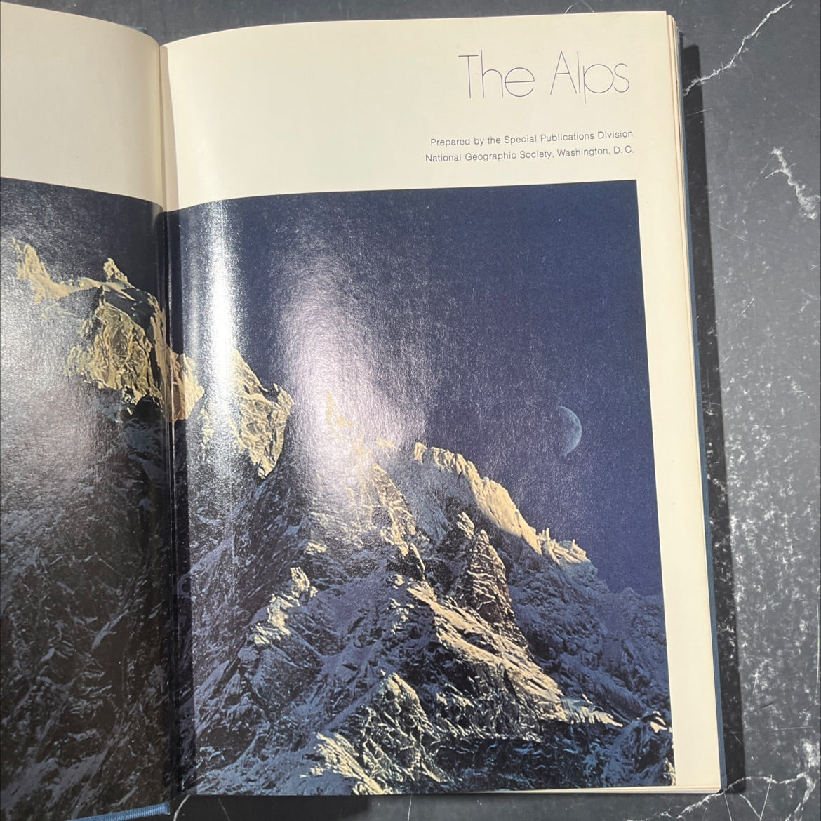 the alps book, by National Geographic Society, 1973 Hardcover image 2
