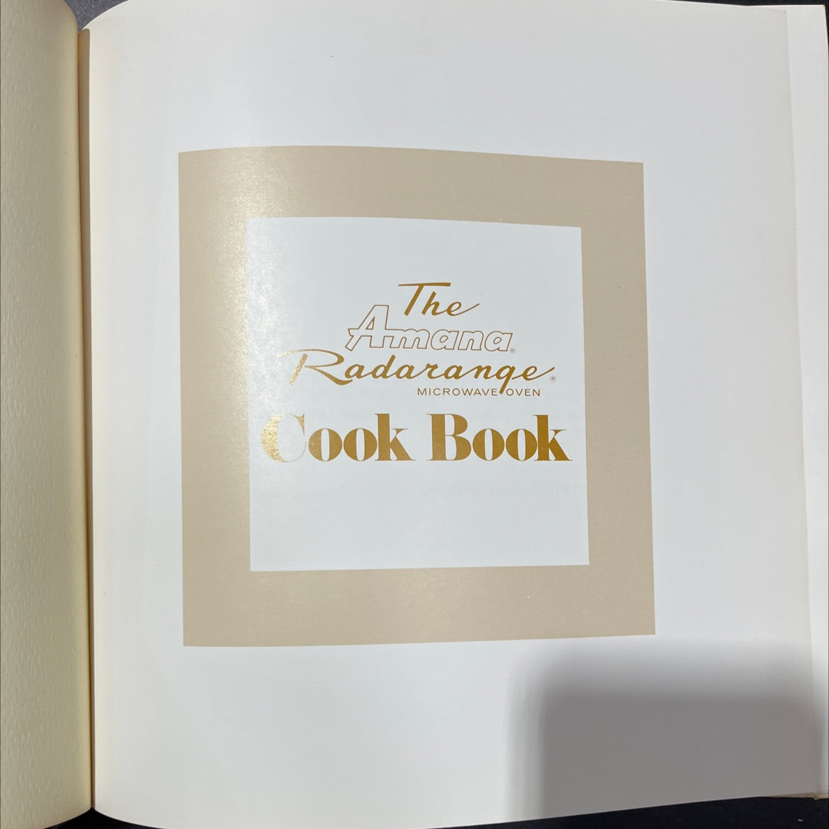 the amana radarange microwave oven cook book book, by unknown, 1975 Hardcover, Vintage image 2