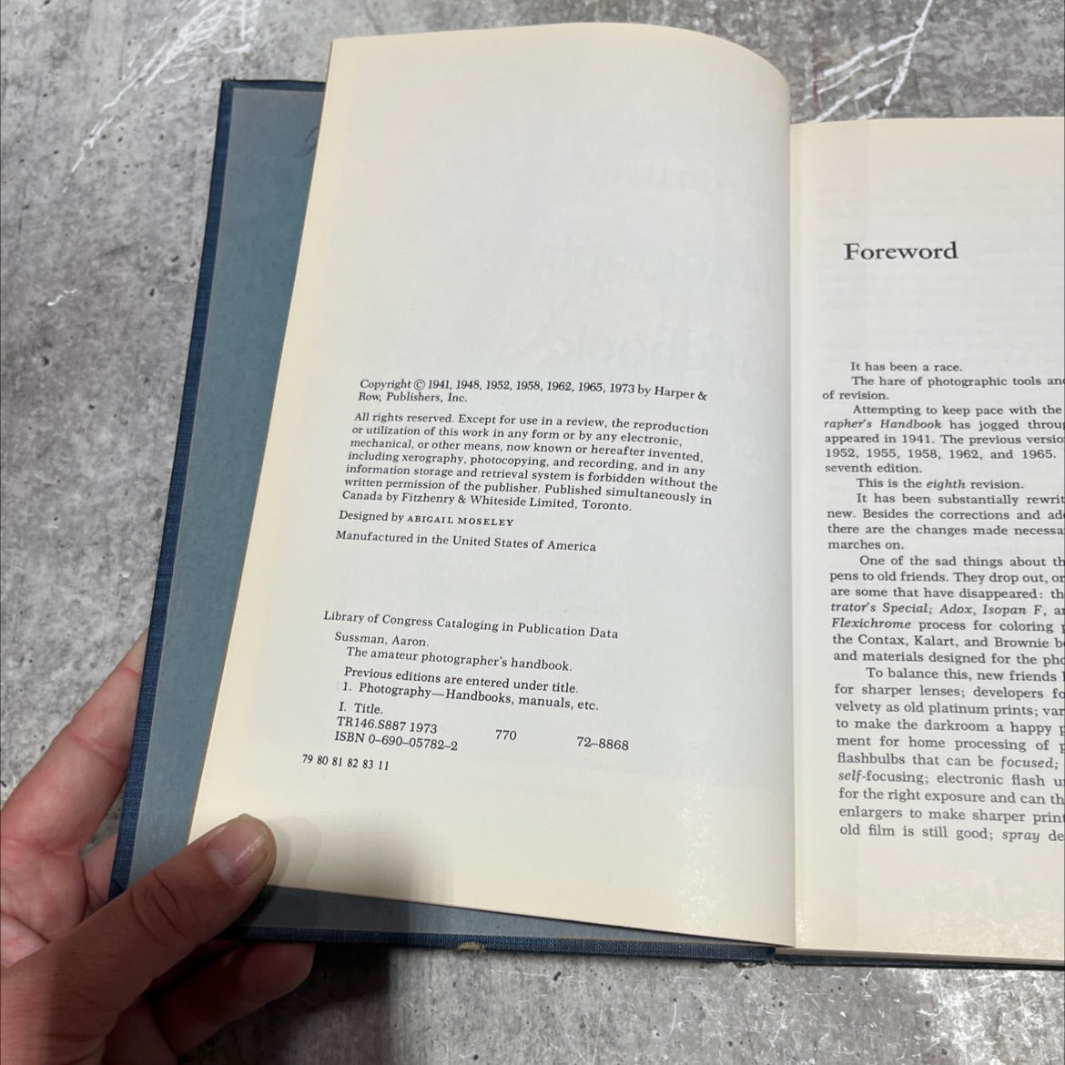 the amateur photographer's handbook book, by Aaron Sussman, 1973 Hardcover image 3