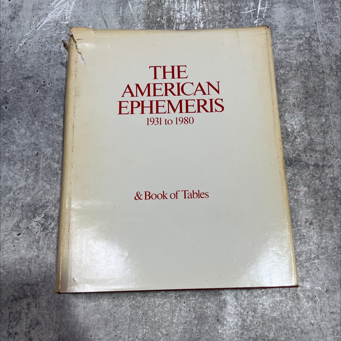 the american ephemeris 1931 to 1980 & book of tables book, by neil f. michelsen, 1980 Leather image 1