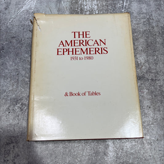 the american ephemeris 1931 to 1980 & book of tables book, by neil f. michelsen, 1980 Leather image 1