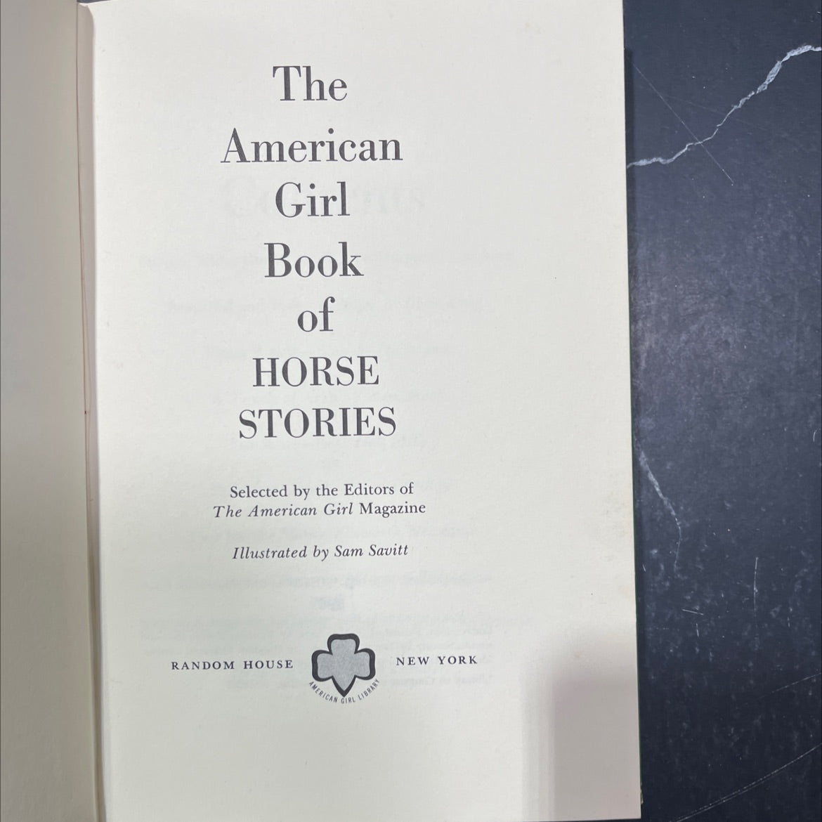 the american girl book of horse stories book, by selected by the editors of the american girl magazine, 1963 Hardcover image 2