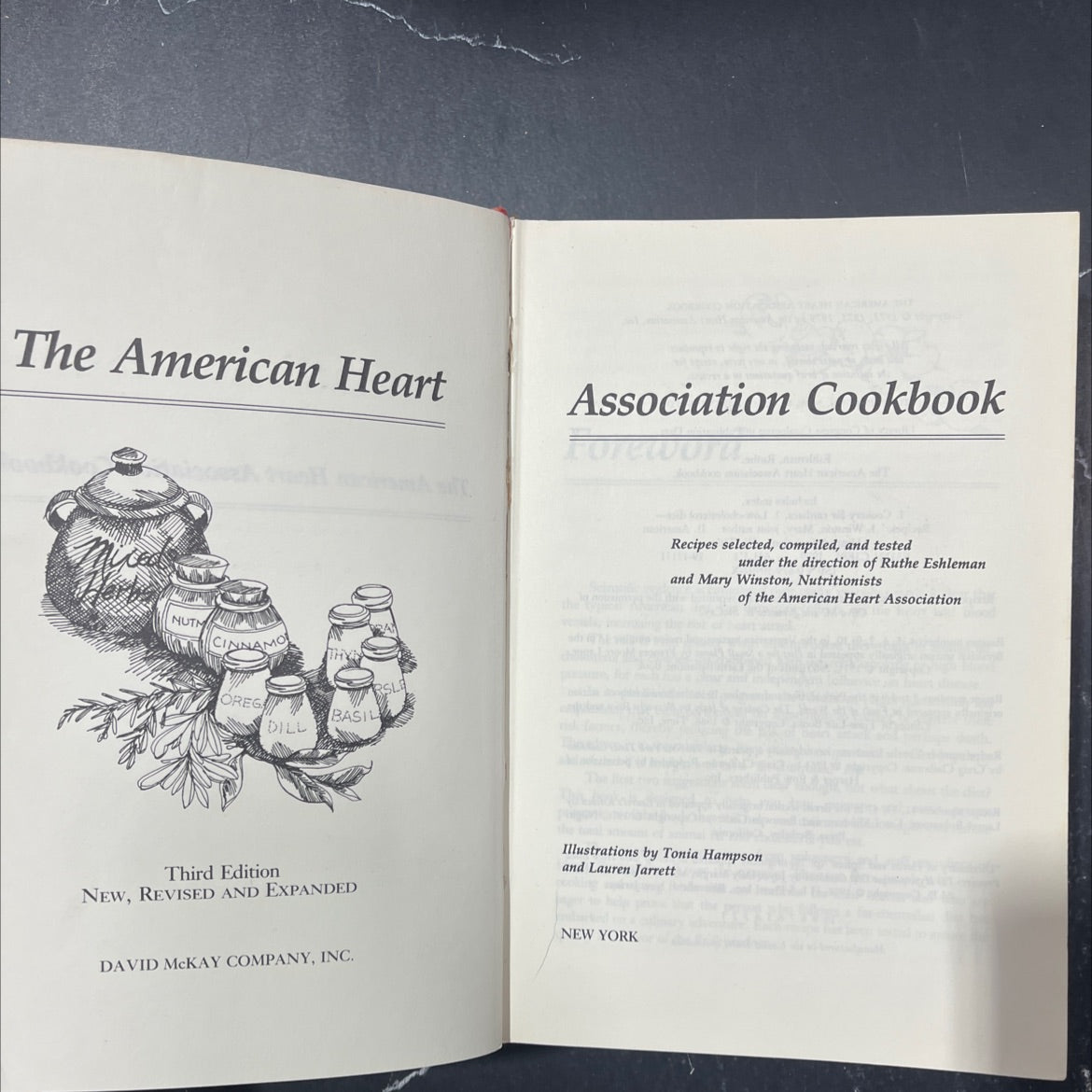 the american heart association cookbook book, by Ruthe Eshleman, Mary Winston, 1979 Hardcover image 2
