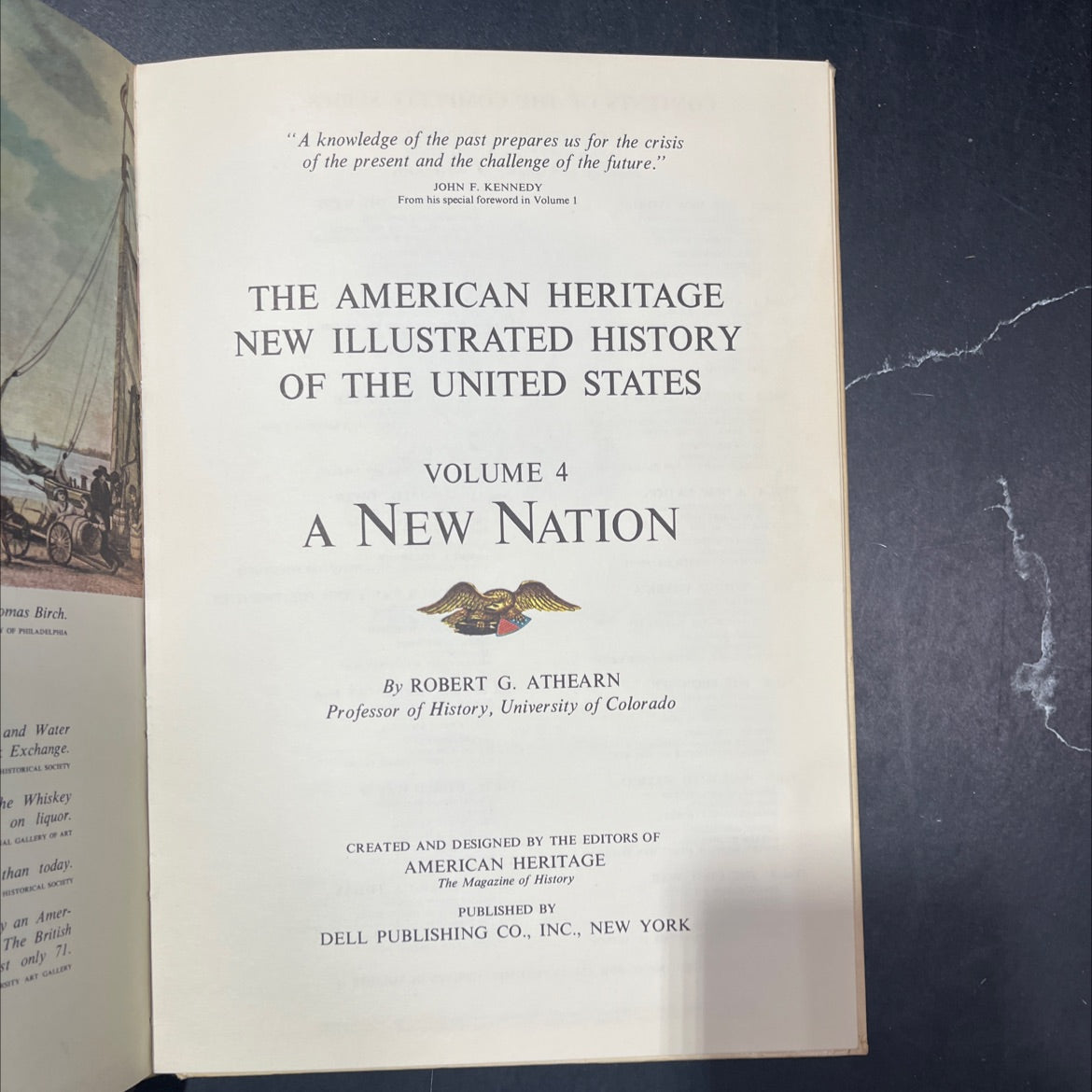 the american heritage new illustrated history of the united states volume 4 a new nation book, by robert g. athearn, image 2