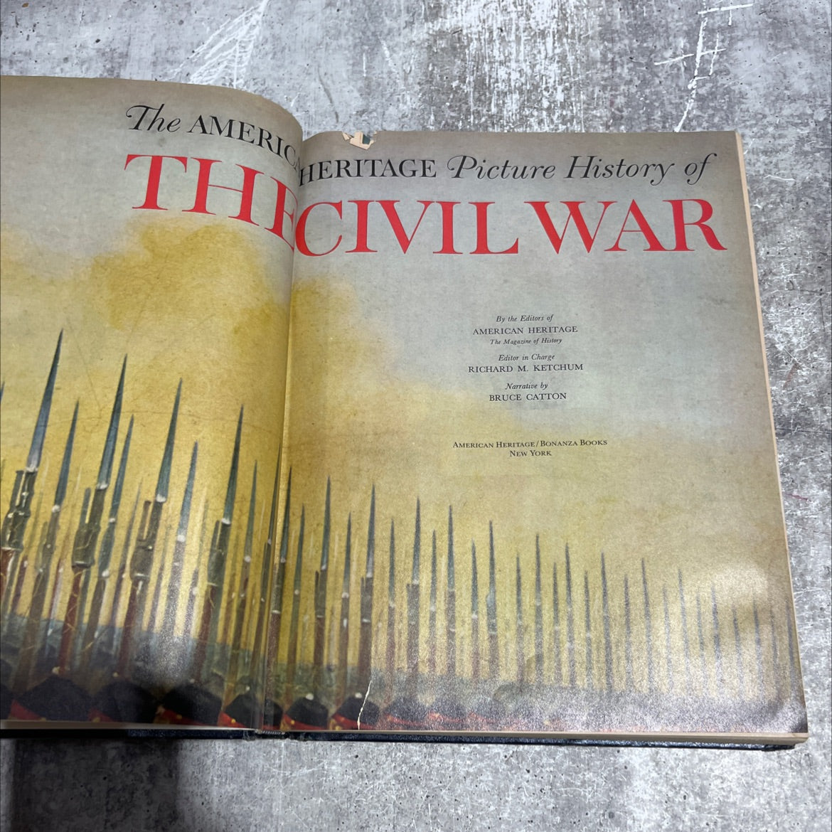 the american heritage picture history of the civil war book, by bruce catton, 1982 Hardcover image 2