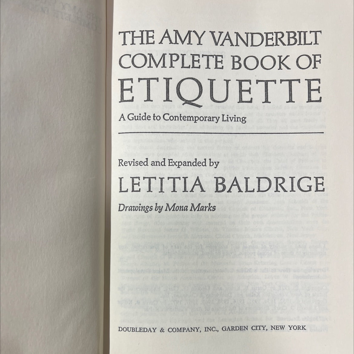 the amy vanderbilt complete book of etiquette a guide to contemporary living revised and expanded book, by letitia image 2