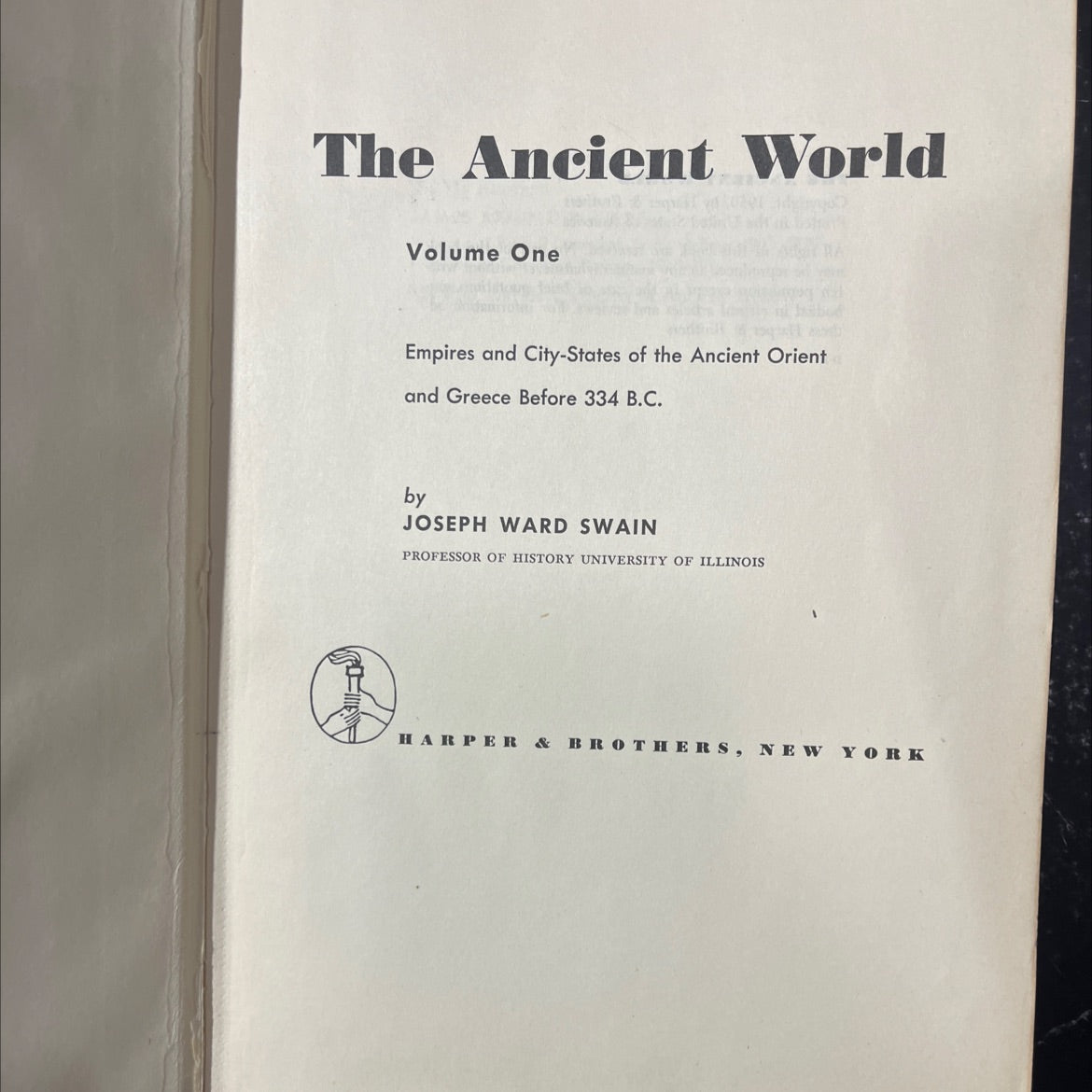 the ancient world volume one empires and city-states of the ancient orient and greece before 334 b.c. book, by joseph image 2