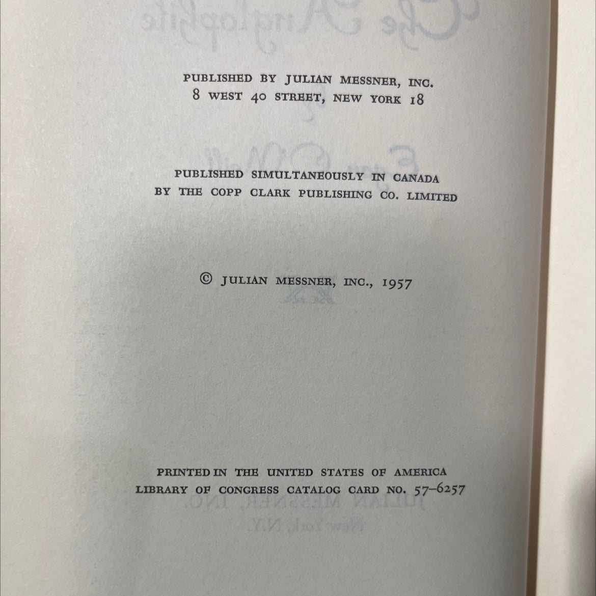 the anglophile book, by Egan O'Neill, 1957 Hardcover image 3