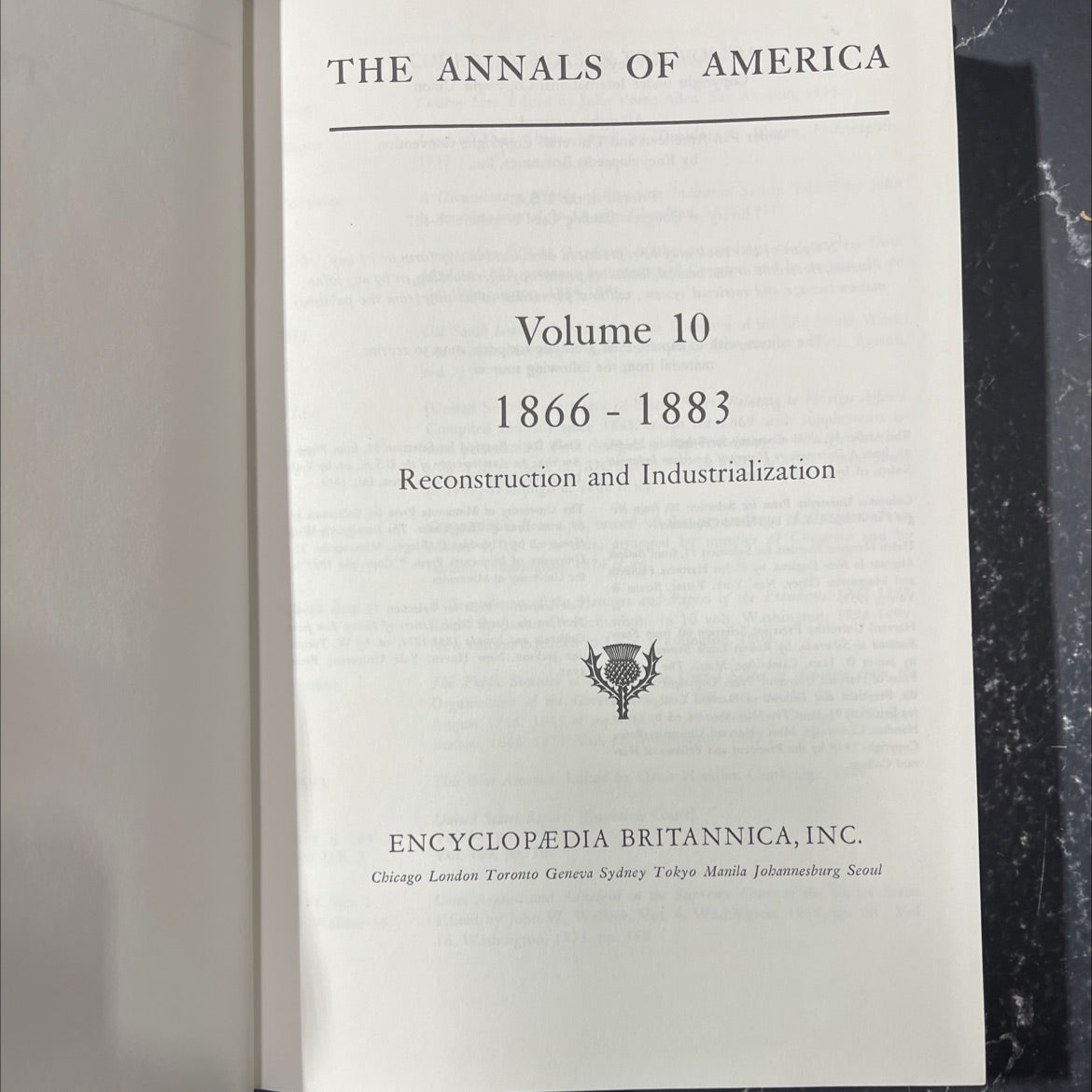 the annals of america volume 10 (1866-1883 reconstruction and industrialization) book, by encyclopaedia britannica, image 2
