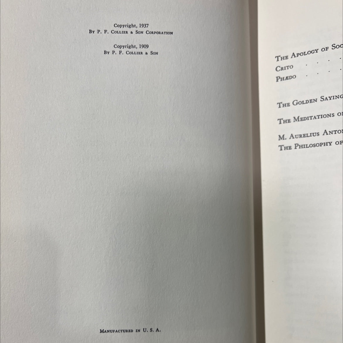 the apology, phædo and crito of plato; the golden sayings of epictetus; the meditations of marcus aurelius book, by image 3